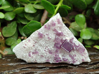 Natural Purple Cubic Fluorite On White Matrix Specimens x 12 From Khorixas, Namibia
