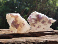Natural Purple Cubic Fluorite On White Matrix Specimens x 12 From Khorixas, Namibia