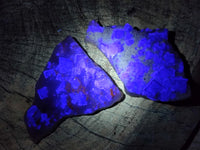 Natural Purple Cubic Fluorite On White Matrix Specimens x 12 From Khorixas, Namibia