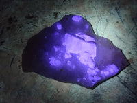 Natural Purple Cubic Fluorite On White Matrix Specimens x 12 From Khorixas, Namibia