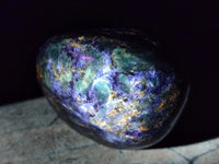 Polished Emerald Mica 'Mutokolite' Standing Free Forms x 3 From Mutoko, Zimbabwe