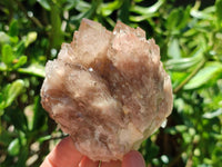 Natural Smokey Phantom Quartz Clusters x 6 From Luena, Congo