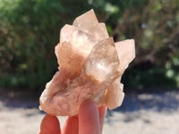 Natural Smokey Phantom Quartz Clusters x 6 From Luena, Congo
