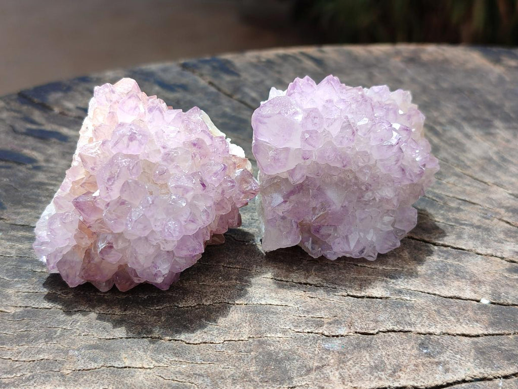 Natural Sunburst Amethyst Spirit Clusters And Crystals x 12 From Boekenhouthoek, South Africa