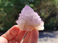 Natural Sunburst Amethyst Spirit Clusters And Crystals x 12 From Boekenhouthoek, South Africa