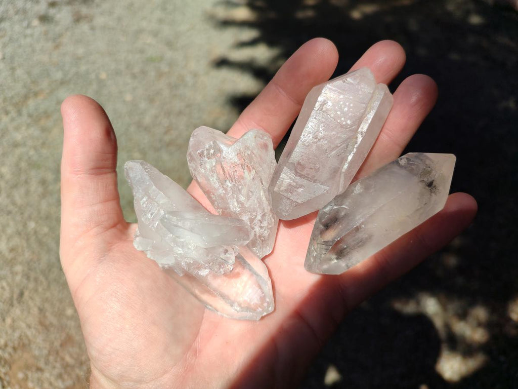 Natural Clear Quartz Crystals x 35 From Madagascar