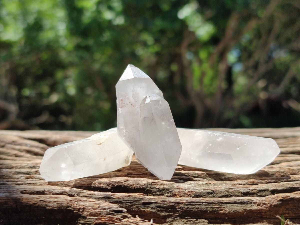 Natural Clear Quartz Crystals x 35 From Madagascar