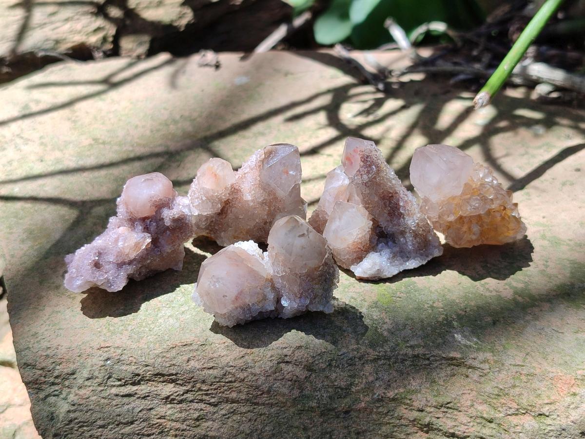 Natural Limonite Fairy Spirit Quartz Crystals x 70 From Boekenhouthoek, South Africa