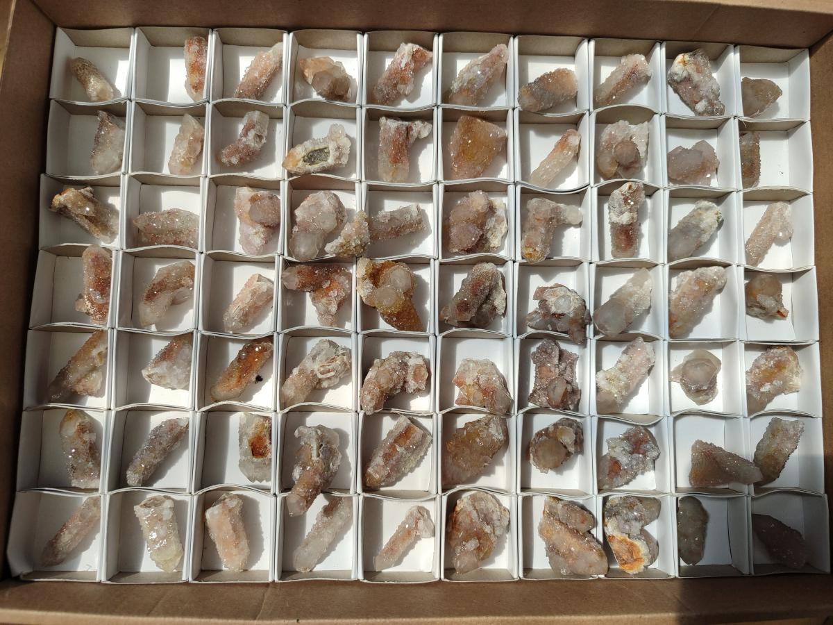 Natural Limonite Fairy Spirit Quartz Crystals x 70 From Boekenhouthoek, South Africa