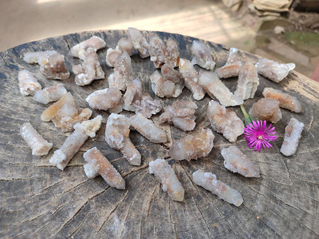 Natural Limonite Fairy Spirit Quartz Crystals x 70 From Boekenhouthoek, South Africa