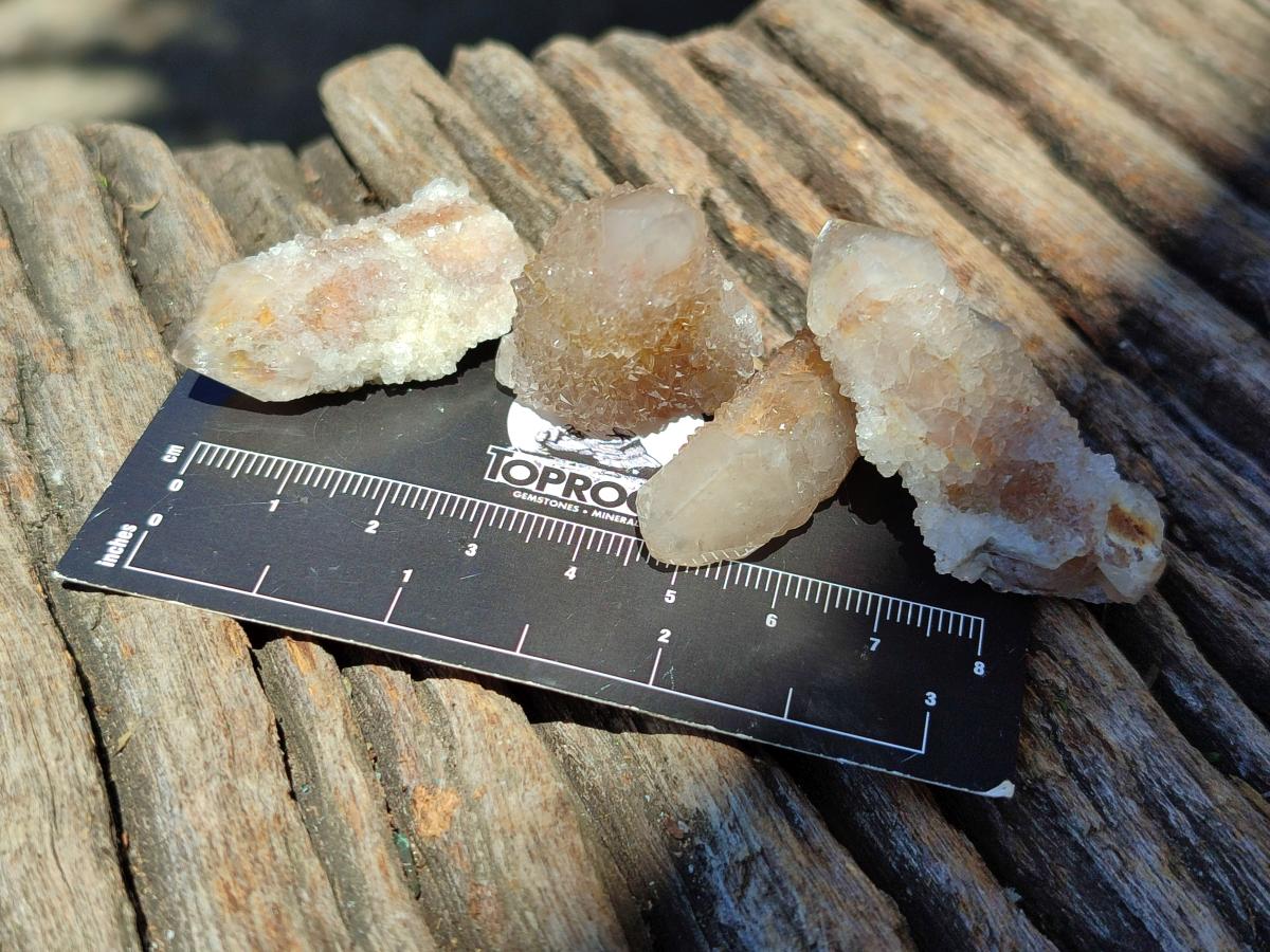 Natural Limonite Fairy Spirit Quartz Crystals x 70 From Boekenhouthoek, South Africa