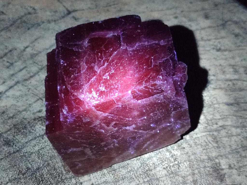 Natural Sunset Orange Calcite Specimens x 5 From Spitzkop, Namibia