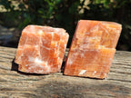 Natural Sunset Orange Calcite Specimens x 5 From Spitzkop, Namibia