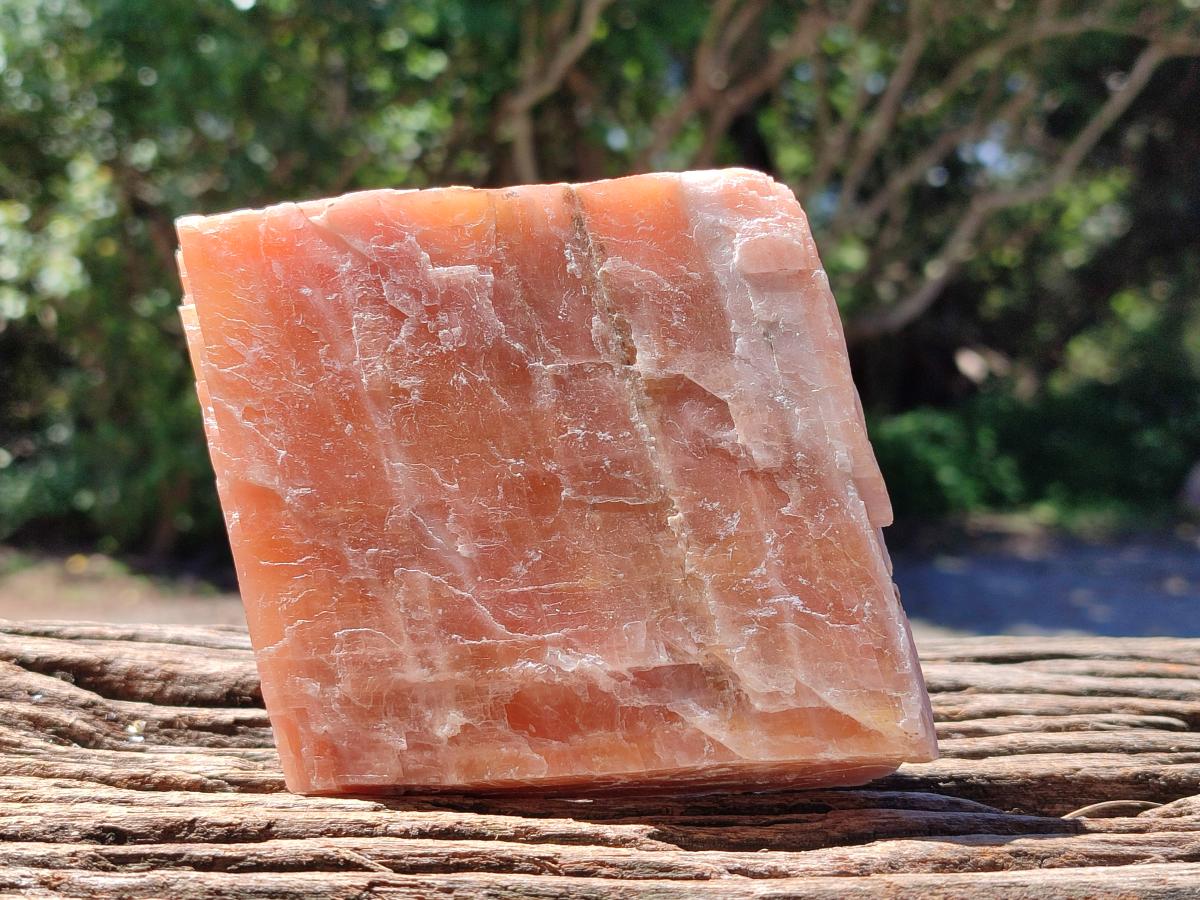 Natural Sunset Orange Calcite Specimens x 5 From Spitzkop, Namibia
