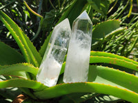 Polished Clear Quartz Crystals x 6 From Madagascar