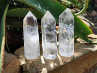 Polished Clear Quartz Crystals x 6 From Madagascar