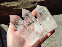 Polished Clear Quartz Crystals x 6 From Madagascar