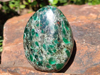 Polished Emerald Mica 'Mutokolite' Free Forms x 6 From Mutoko, Zimbabwe