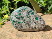 Polished Emerald Mica 'Mutokolite' Free Forms x 6 From Mutoko, Zimbabwe