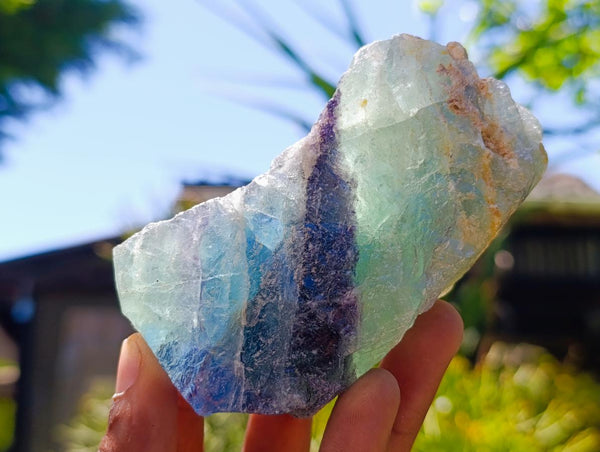 Natural Watermelon Fluorite Cobbed Specimens x 12 From Uis, Namibia