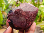 Polished On One Side Rhodonite Nodules x 5 From Ambindavato, Madagascar