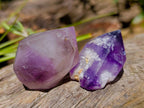 Polished Window Smokey Amethyst Crystals x 35 From Akansobe, Madagascar