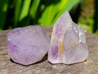 Polished Window Smokey Amethyst Crystals x 35 From Akansobe, Madagascar