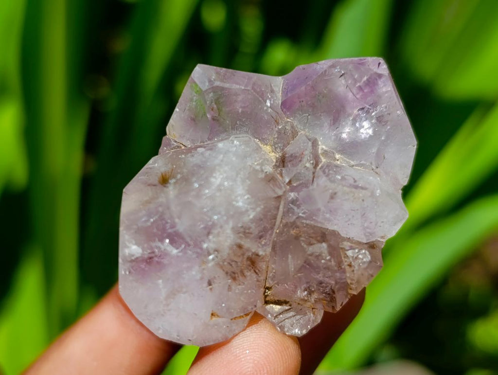 Polished Window Smokey Amethyst Crystals x 35 From Akansobe, Madagascar