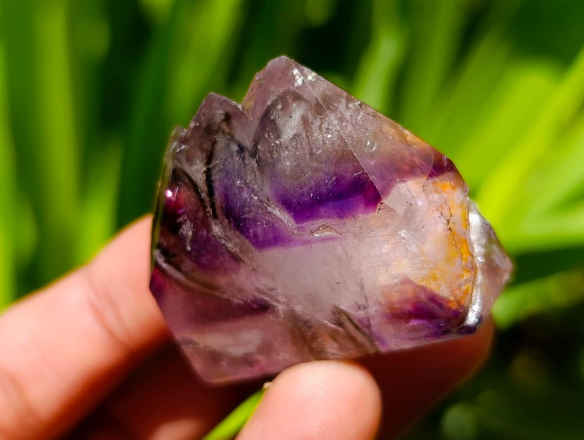 Polished Window Smokey Amethyst Crystals x 35 From Akansobe, Madagascar