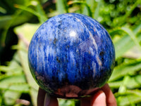 Polished Sodalite Spheres x 2 From Kunene River, Namibia
