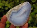 Polished Blue Lace Agate Free Forms x 5 From Nsanje, Malawi