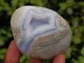 Polished Blue Lace Agate Free Forms x 5 From Nsanje, Malawi