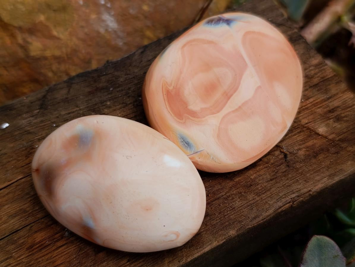 Polished Carnelian Agate Gemstone Galets x 25 From Madagascar