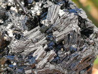 Natural Schorl Black Tourmaline with Vermiculite Mica x 2 From Erongo, Namibia