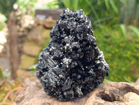 Natural Schorl Black Tourmaline with Vermiculite Mica x 2 From Erongo, Namibia
