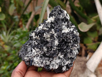 Natural Schorl Black Tourmaline with Vermiculite Mica x 2 From Erongo, Namibia