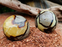 Polished Septerye Spheres x 5 From Mahajanga, Madagascar