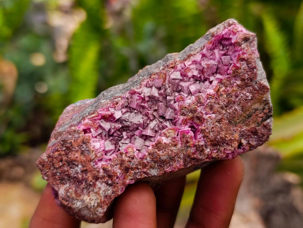 Natural Salrose Cobaltion Dolomite with Malachite Specimens x 12 From Kakanda, Congo - Toprock Gemstones and Minerals 