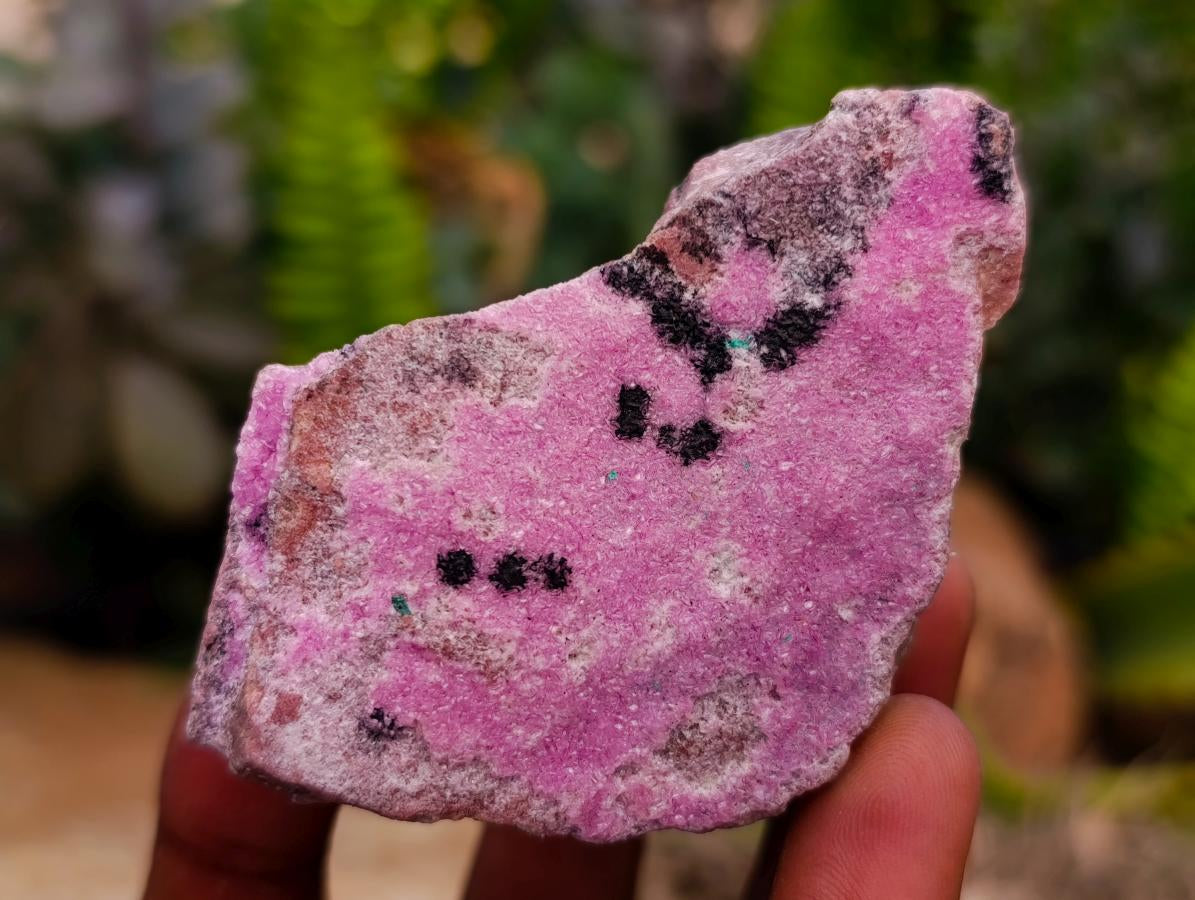 Natural Salrose Cobaltion Dolomite with Malachite Specimens x 12 From Kakanda, Congo - Toprock Gemstones and Minerals 