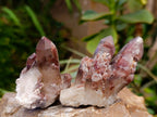 Natural Red Hematoid Quartz Clusters And Crystals x 24 From Karoi, Zimbabwe