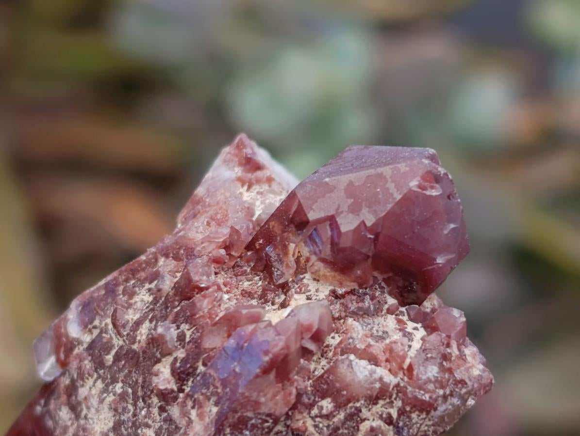 Natural Red Hematoid Quartz Clusters And Crystals x 24 From Karoi, Zimbabwe