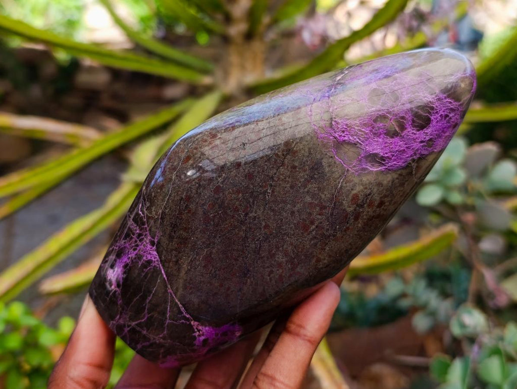 Polished Stichtite Standing Free Forms x 2 From Barberton, South Africa