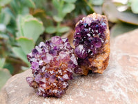Natural Amethystos Amethyst Cluster Plates x 70 From Kwaggafontein, South Africa