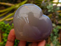 Polished Banded Agate Hearts x 6 From Madagascar
