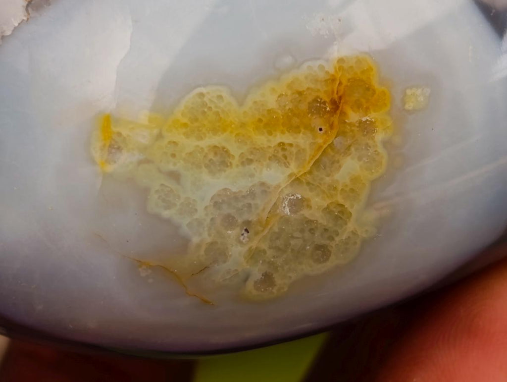 Polished Banded Agate Hearts x 6 From Madagascar