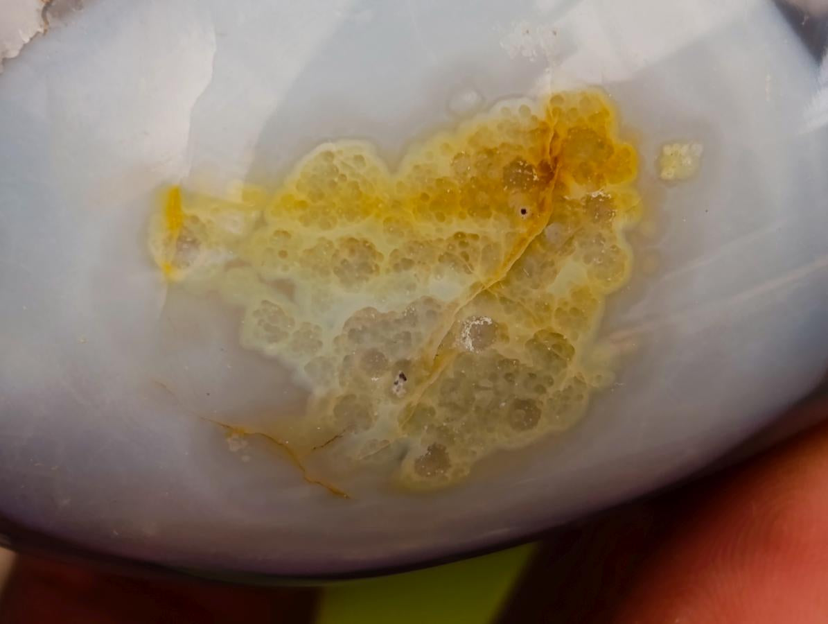 Polished Banded Agate Hearts x 6 From Madagascar