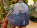 Polished Banded Agate Hearts x 6 From Madagascar