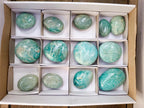 Polished Amazonite Galets x 13 From Madagascar
