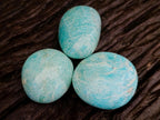 Polished Amazonite Galets x 13 From Madagascar