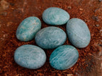 Polished Amazonite Galets x 13 From Madagascar